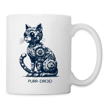 Purr Droid - Tasse - Weiß - Rechts