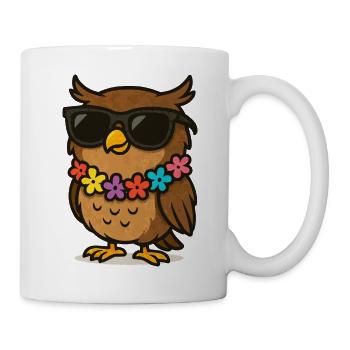 Owl Sunglasses - Mug - white - Right