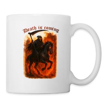 Death is comming - Tasse - Weiß - Rechts
