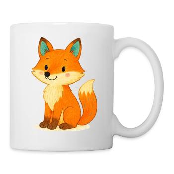 fuchs comic - Tasse - Weiß - Rechts