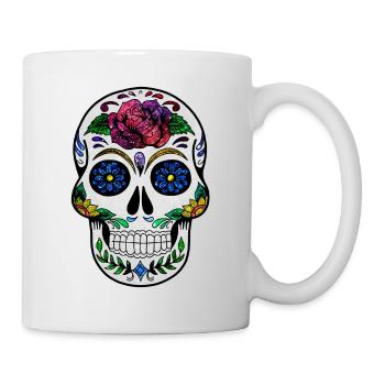 Kosmischer Schädel - Tasse - Weiß - Rechts