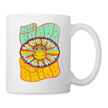 Soyez courageux... - Mug blanc - blanc - Droite