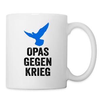 Opas gegen Krieg - Tasse - Weiß - Rechts