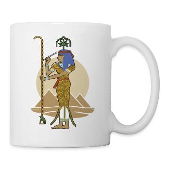 SESHAT Dame des Livres - Mug blanc - blanc - Droite