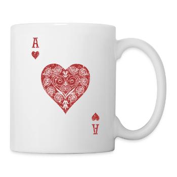 Herz-Ass ❤️ - Tasse - Weiß - Rechts