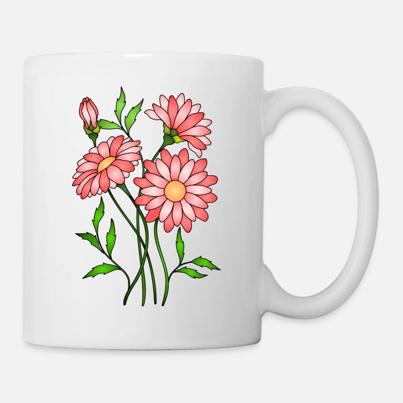 Fleur - Mug blanc - blanc