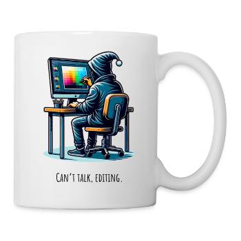 Editing Hacker - Créatif dans le tunnel - Mug blanc - blanc - Droite