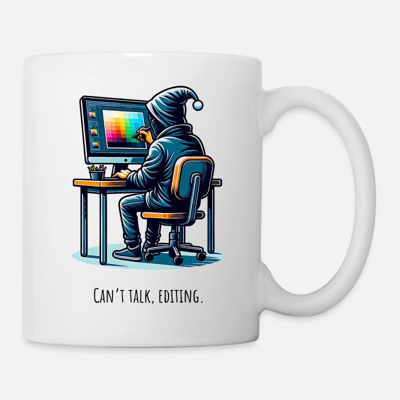 Editing Hacker - Créatif dans le tunnel - Mug blanc - blanc
