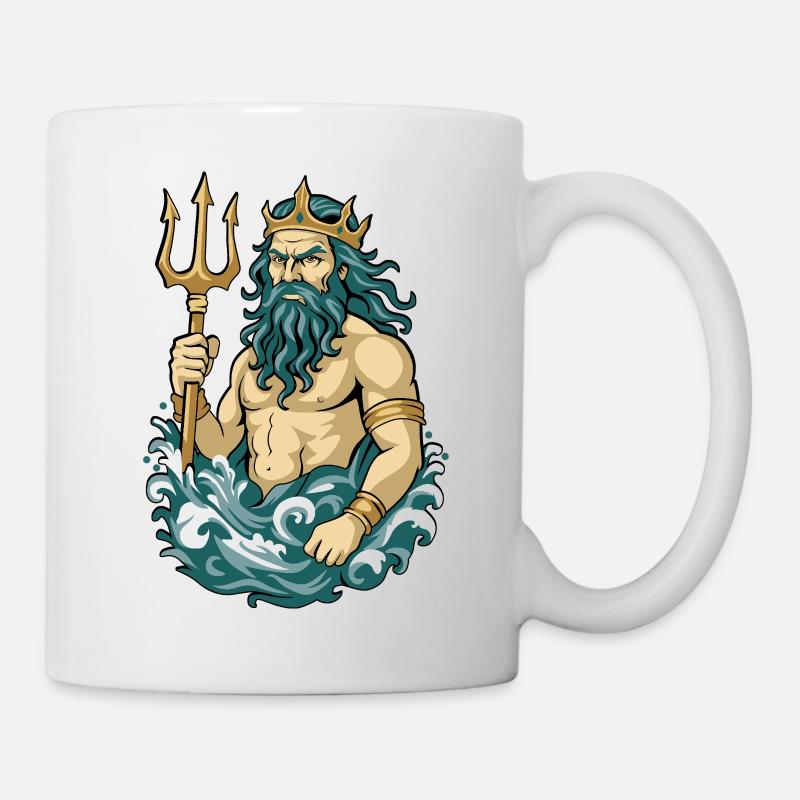 Poseidon - Tasse - Weiß