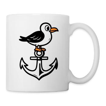 Seagull Anchor Comic - Mug - white - Right
