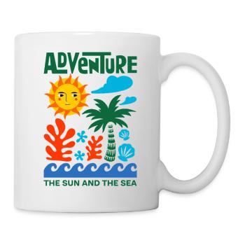 Sea and holidays - Mug - white - Right