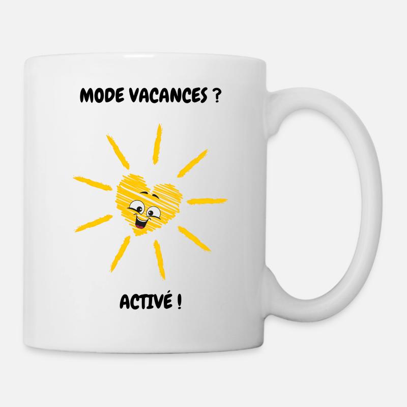 Mode vacances active - Mug blanc - blanc
