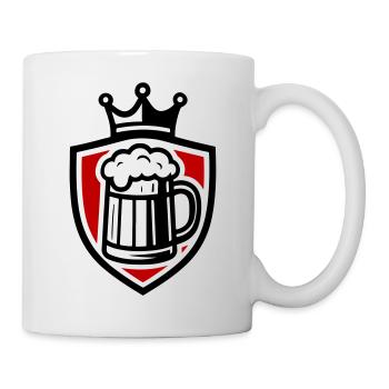 Icône des armoiries de la bière - Mug blanc - blanc - Droite