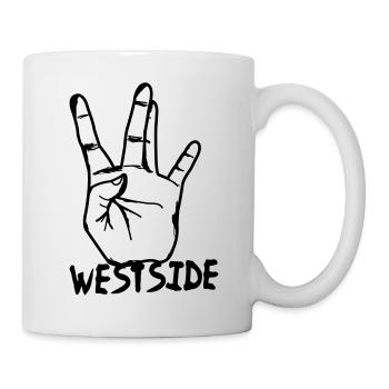 westcoast hand - Tasse - Weiß - Rechts