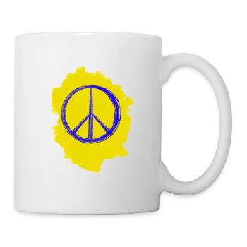 Solidarity Peace – Ukraine Colors - Tasse - Weiß - Rechts