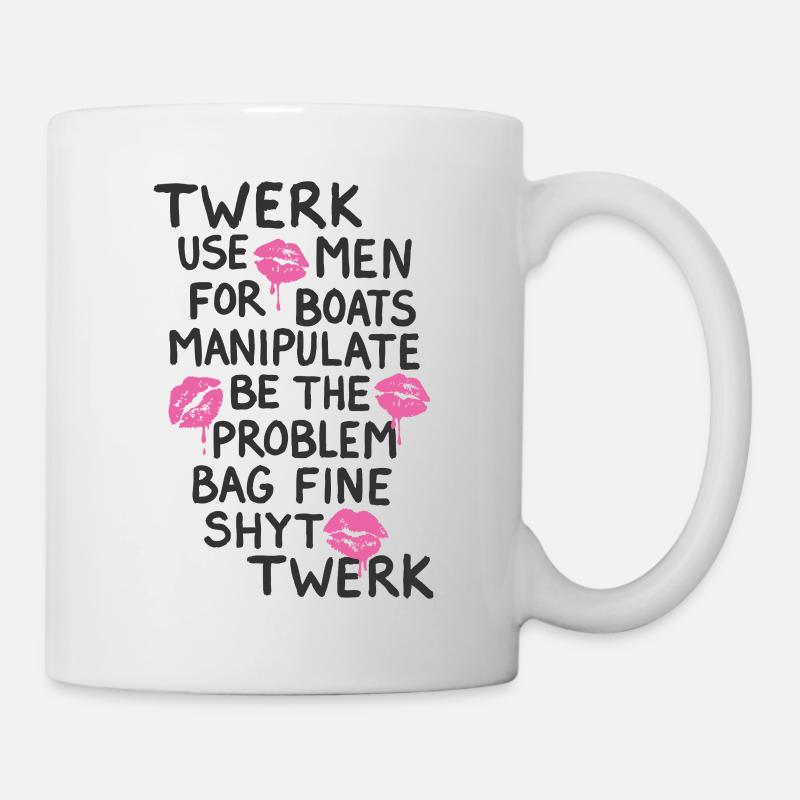 TWERK & MANIPULATE – Brillant à lèvres Agenda Vibes - Mug blanc - blanc