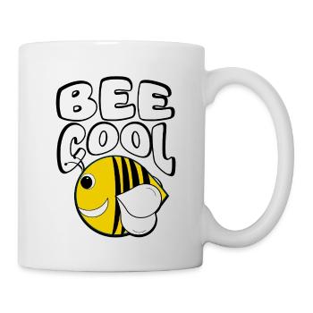 Coole Biene - Tasse - Weiß - Rechts
