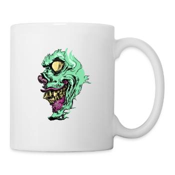 Zombie Face - Tasse - Weiß - Rechts