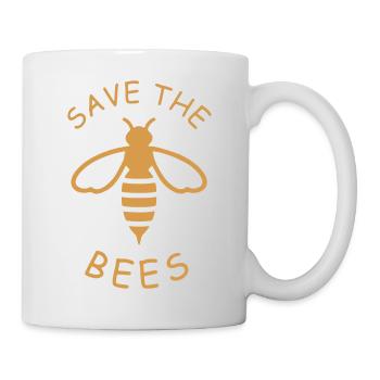 Rettet die Bienen Ökodesign - Tasse - Weiß - Rechts