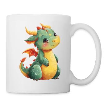 Mignon bébé dragon - Mug blanc - blanc - Droite