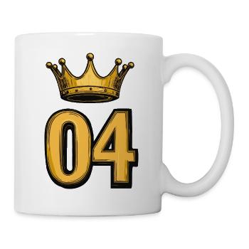 Couronne à 4 chiffres - Mug blanc - blanc - Droite