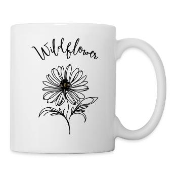 Wildflower – delicate flower with a fine line - Mug - white - Right