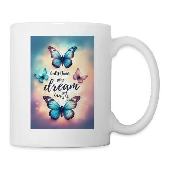 Rêver vous fait voler - Mug blanc - blanc - Droite