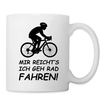 Cycliste, : j’en ai marre je fais du vélo - Mug blanc - blanc - Droite
