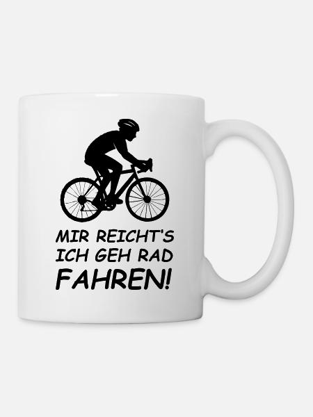 Radfahrer,: Mir reichts ich geh Rad - Tasse - Weiß