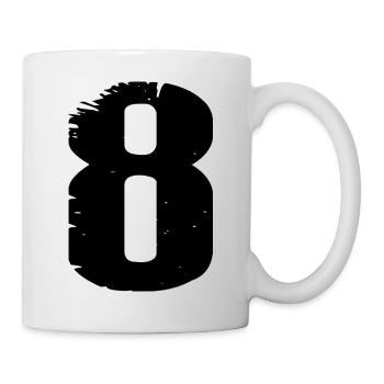 Justaucorps à 8 chiffres - Mug blanc - blanc - Droite