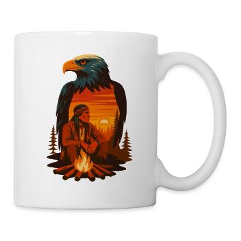 Der Geist des Adlers und das Lied der Flamme - Tasse - Weiß - Rechts