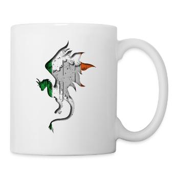 Flag of Ireland - Ireland - Dragon Silhouette - Mug - white - Right