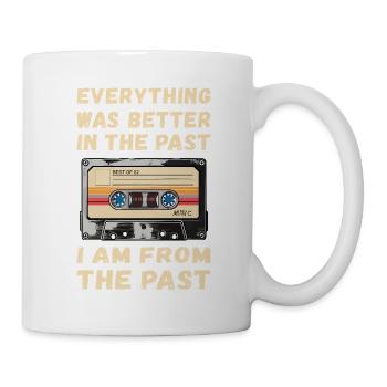 Alles war früher besser Kassette - Tasse - Weiß - Rechts