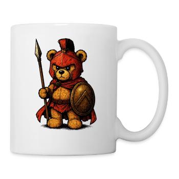 Nounours Spartiate - Humour Geek - Mug blanc - blanc - Droite