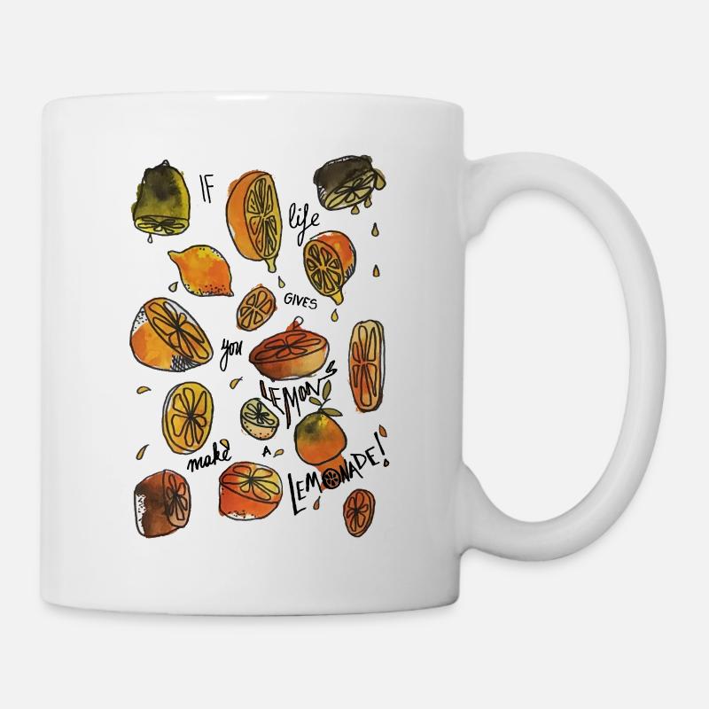 When life gives you lemons, make a lemonade - Tasse - Weiß