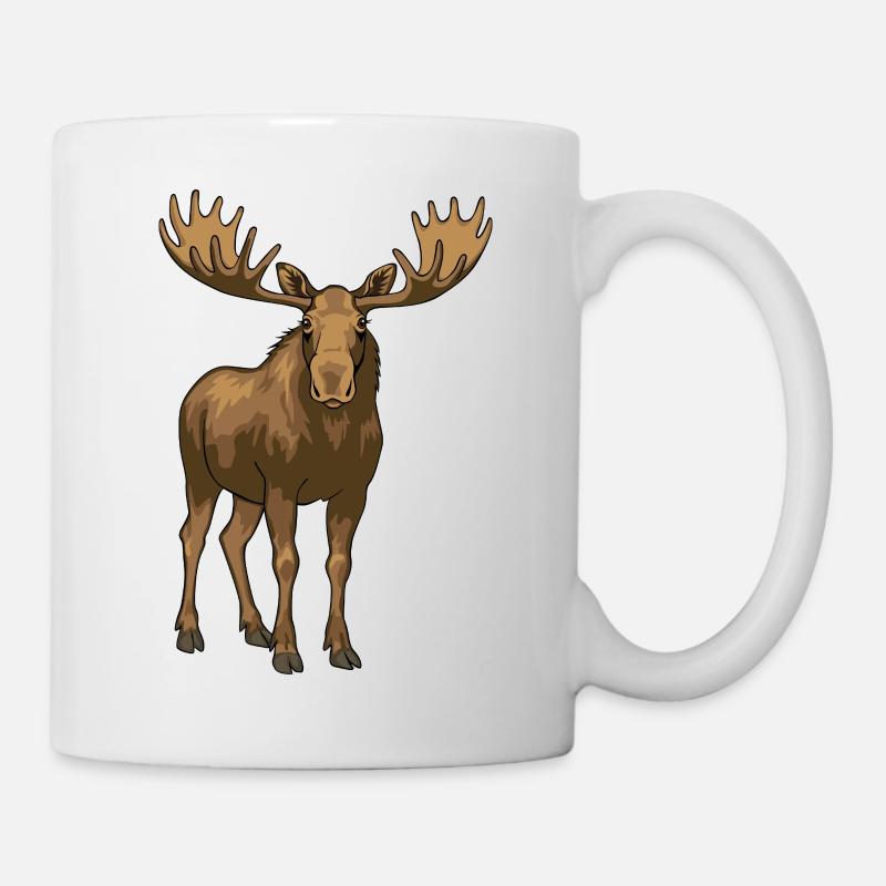 The Moose - King of the Forest - Mug - white