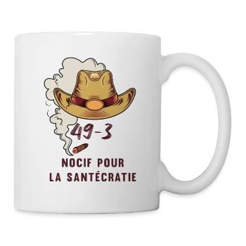 49-3_nocif_pour_la_santcratie - Mug - white - Right