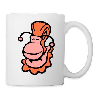 snail shell snail slug smiles sweetly - Mug - white - Right