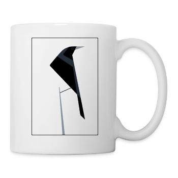 Abstract Ibis silhouette - Mug - white - Right