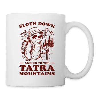 Sloth Hiking Adventure in Tatras - Tasse - Weiß - Rechts