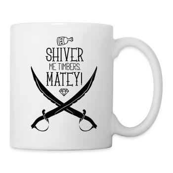 Illustration Featuring Pirate-Themed Design Swords - Mug - white - Right
