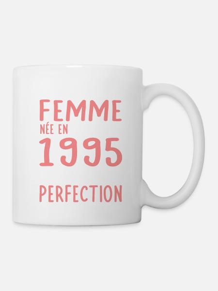 Anniversaire 30 ans - Née en Octobre 1995 - Mug blanc - blanc