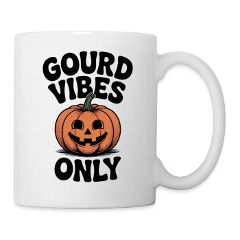 Nur Kürbis-Vibes - Tasse - Weiß - Rechts