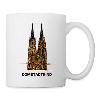 Kölner Dom - Domstadtkind - Tasse - Weiß - Rechts