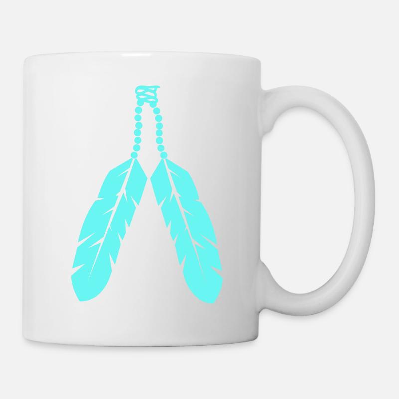 Conception de bijoux en plume - Mug blanc - blanc