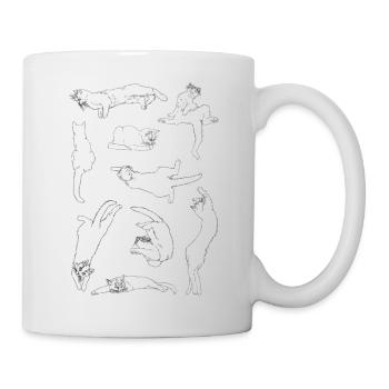 Anatomie der Katze - Tasse - Weiß - Rechts