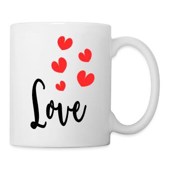 LOVE. COUPLE. JUST MARRIED. EVJF. VALENTINE'S DAY. - Mug - white - Right