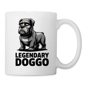 Legendäre Bulldogge - Tasse - Weiß - Rechts