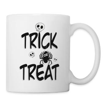 Trick or Treat – Halloween Design 🕷️💀 - Mug - white - Right