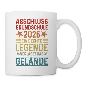 Abschluss 2026 Grundschule - Tasse - Weiß - Rechts